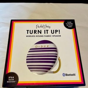 packed party wireless round fabric speaker Bluetooth water resistant